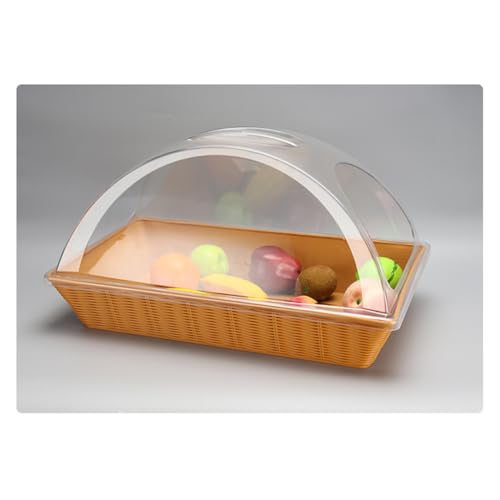 Lot de 7 couvercles en plastique résistants à la chaleur pour plats de boulangerie de taille normale pour desserts, buffets, traiteurs, événements
