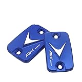 Material : Cnc Aluminio Bingesss Accesorios de la Motocicleta Encajar for AK550 AK 550 2017-2019 RESERVO DE Freno del Freno Freno DE Gas Paso DE COMBUSTIÓN DE Combustible Cover (Color : Blue)
