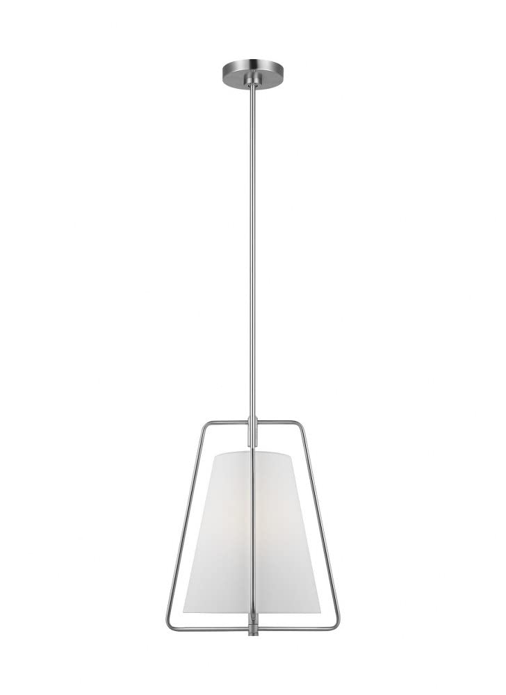 Generation Lighting 6507401-962 Allis Pendant, 1-Light 60 Watts, Brushed Nickel Silver