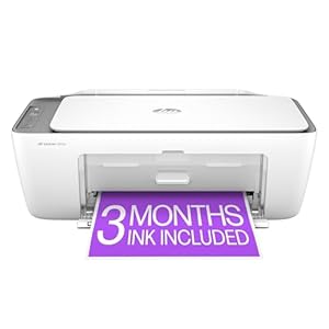 HP DeskJet 2855e Wireless All-in-One Color Inkjet Printer, Scanner, Copier, Best-for-home, 3 months of Instant Ink included (588S5A)