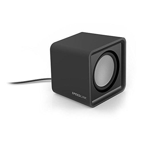 Speedlink TWOXO Stereo PC Speaker - aktive PC Lautsprecher mit 3,5mm Klinkenstecker, kleine PC Boxen für Desktop, Notebook, Laptop, schwarz – Bild 3