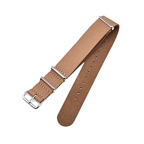 [X] U[EHb`ohXgbvɍĂ܂ fit for NATOXgbvKĂ̂Ă Y[[ubNobNEHb`ANZT[18mm 20mm 22mm 24mm(Brown-silver buckle,20mm)