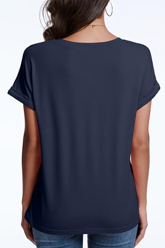 Women's Oversized T Shirts Short Sleeve Crewneck Summer Tops Casual Loose Basic Tee Shirts 2025 Trendy Clothes3