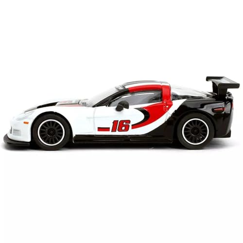 Modelo a escala 1:64 Chevy Corvette C6R Majorette miniatura 2