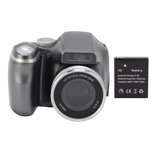 Cámara DSLR 4K 60MP con Zoom Óptico 12x y Flash LED miniatura 6