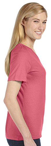 Bella+Canvas 6405 - Relaxed Short Sleeve Jersey V-Neck T-Shirt White - Thumbnail 3