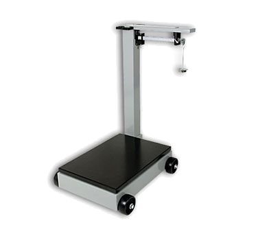 Detecto 854F100PK Silver 1000 Lb Mobile Receiving Scale-854F100PK