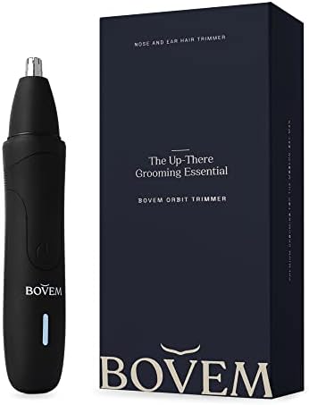 BOVEM Orbit Trimmer – Ear and Nose Hair Trimmer for Men and Women, Rechargeable Electric Nose Hair Trimmer, Multifunctional and Painless Safe Rotary Dual-Edge Blades, USB-C Rechargeable Cordless