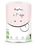 POPOTE - Lait Infantile 1er Âge Bio 400 g En Poudre Dès La Naissance - Avec des Oméga 3 Et 6, Vitamines Et Minéraux - Format Refermable Pratique - Préparation Facile - Sans Huile De Palme