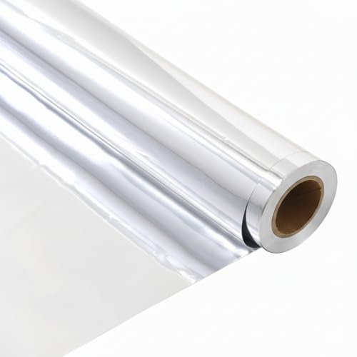 Japard 4 x 328 Ft Highly Reflective Film Roll for Outdoor Indoor Plant Grow Tent Warm House Greenhouse Room Silver
