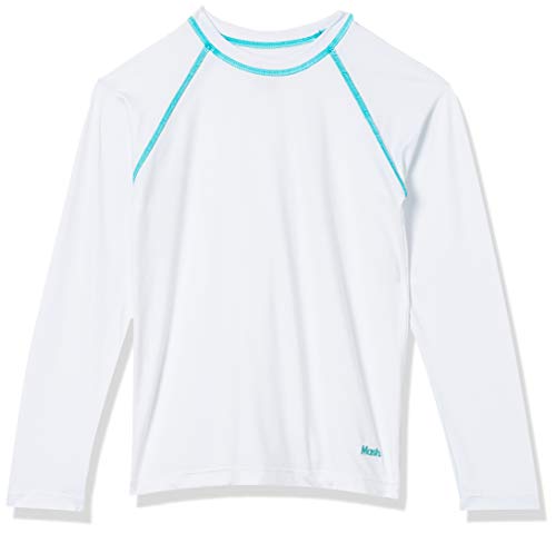 Camiseta Infantil Micr Uv M.Longa C/Contra., Mash, Menino, Branco, G