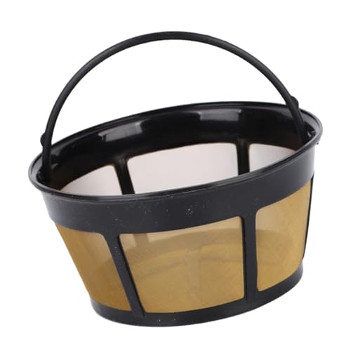 SUPVOX Filtro de Café de Acero Inoxidable Reutilizable, Resistente al Calor, Malla Fina para Cafetera Casera, Herramienta para Preparar Té en Casa, Embudo Portátil para Café, Accesorio