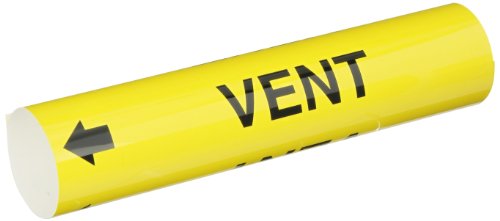 Marqueur de tuyau haute performance Brady 5781-I avec marquage Vent