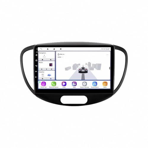 GPS Voiture Hyundai Grand i10 Rapide et Fluide 8 Coeurs avec Alertes Vitesse et POI