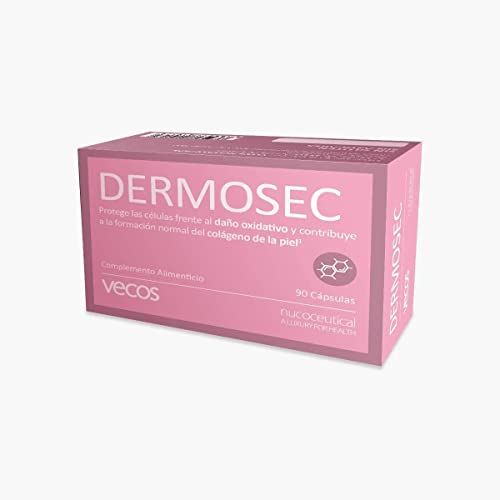 Vitamina C Y Omega-3 Para Fortalecer La Piel - Dermosec - 90 Cápsulas - Ayuda A Mantener La Piel Hidratada Y Sana - Efecto Antioxidante - Complemento Alimenticio
