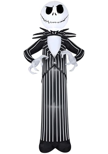 Gemmy Nightmare Before Christmas Jack Skellington 10ft Inflatable Halloween Decoration Standard