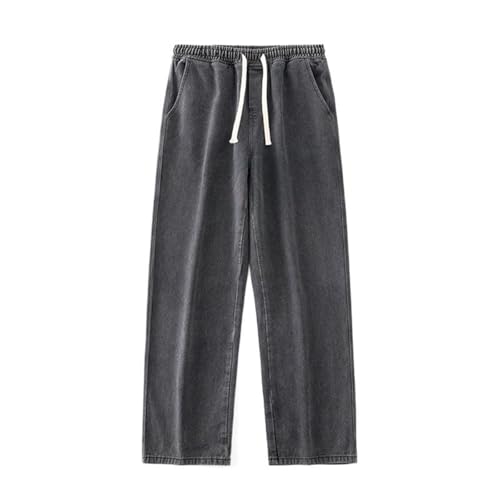 Men's Spring Retro Loose Straight-Leg American Casual Jeans2