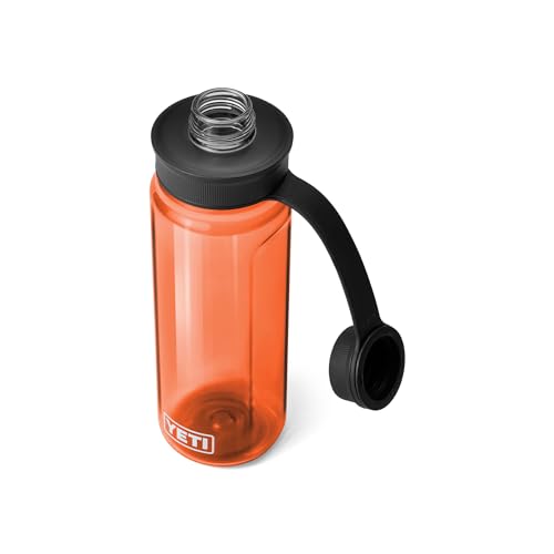 Image of YETI Yonder Water Bottle with Yonder Tether Cap, Lightweight, Leakproof and BPA-Free