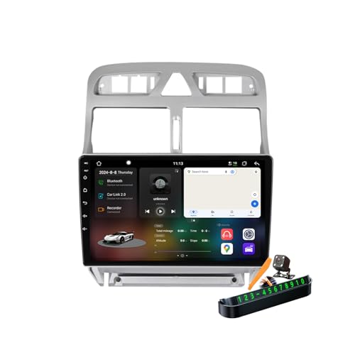 Autoradio GPS pour 307 Android 14.0 pour Remplacer un Système Audio Obsolète