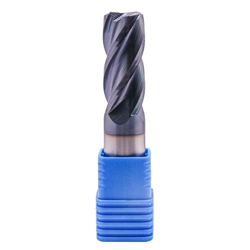Image of Solid Carbide Corner Radius End Mill - .060 inch Corner Radius, AlTiN Coated, 4 Flute, 35 Helix, 3 /4 inch Cutting Dia, 3 /4 inch Shank Dia, 1-3 /4 inch LOC, 4 inch OAL for Milling Alloy Steel, Steel, Iron, Copper