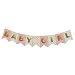 Idiogram BABY GIRL Paper Bunting Banner Birthday Party Shower Christening Garland Decoration Favors