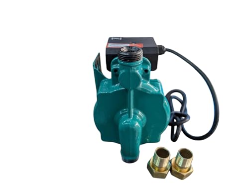 Image of 165 WATT SUPER SILENT Inline Automatic Water Pressure Pump With Wall Mounting Bracket Suitable for Hot Water Circulation, Washing Machine, RO & Shower (GREEN)