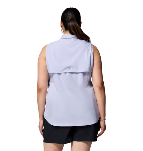 Columbia Women's PFG Tamiami Sleeveless Summer Shirt, Twilight, 3X – Ansicht 6