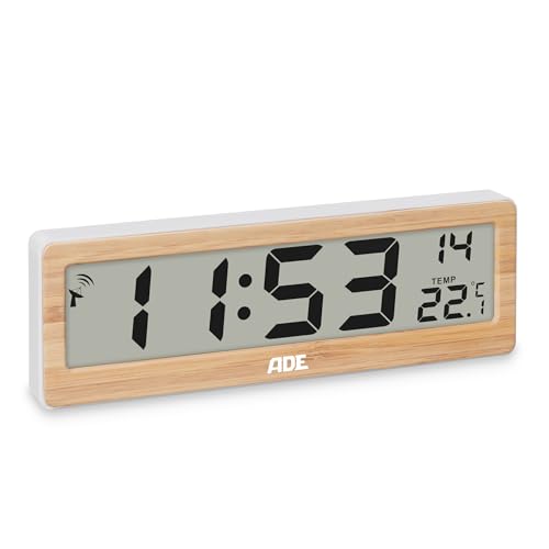ADE Orologio digitale radiocontrollato con temperatura