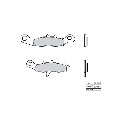 Plaquettes de frein Brembo 07KA22SX métal fritté pour stopper le manque de mordant