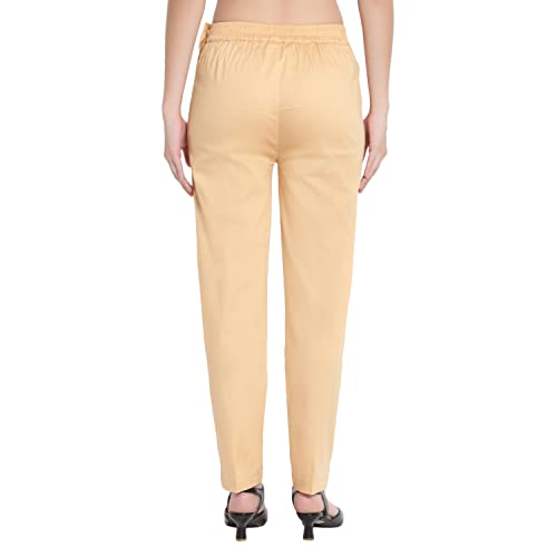 Image of BLUE STAR SHARK (Combo Ravishing Glamarours Cotton Stretchable Casual Cigarette Lycra Pants for Girls /Ladies /Women