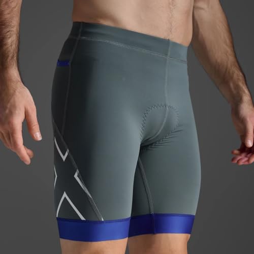 Short Triatlón Core 8 Pulgadas Hombre Azul miniatura 5