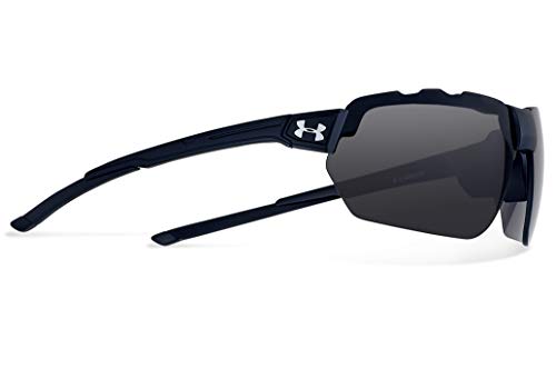 Under Armour Conquer Satin Black Frame/Black Rubber/Gray Lens One Size #TOP2