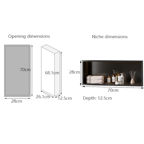 Niche de douche étagère murale pour optimiser le rangement bain - 8