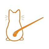 KIXZSAZ Cooler, wasserfester Boots Grafik Aufkleber mit Kunst, lustige Katze, PET Cartoon, Vinyl Stoßstangen und Windschutzscheibenaufkleber, modisch, Gelb