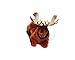 Batty Bargains Mighty Bobblehead Moose with Auto Dashboard Adhesive (Light Brown)