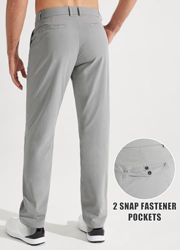 Libin Mens Golf Pants Stretch Work Dress Pants 30"/32"/34" Quick Dry Lightweight Casual Comfy Trousers with Pockets - Image 5
