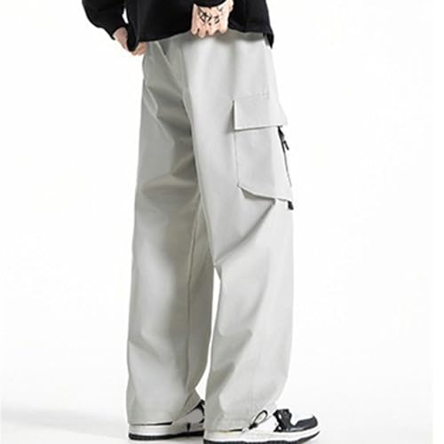 XYXIONGMAO Men's Camouflage Overalls Zipper Hip Hop Multi-Pocket Loose Sweatpants Streetwear Techwear Casual Cargo Pants4