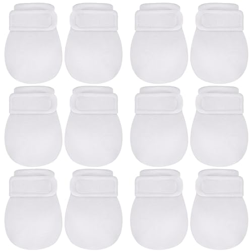Image of Adjustable Baby Mittens No Scratch Newborn Cotton Breathable Gloves Warm Baby Mitts for Boys Kids