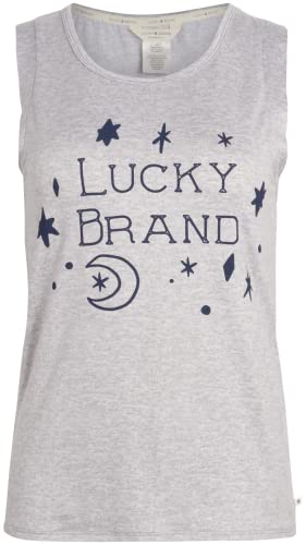 Lucky Brand Women's Pajama Set - 2 Piece Tank Top And Jogger Pants (S-Xl), Size Medium, Star Confetti #TOP4