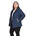 wantdo Women's Lightweight Softshell Jackets Waterproof Jacket With Hood (Dark Blue, 3X)