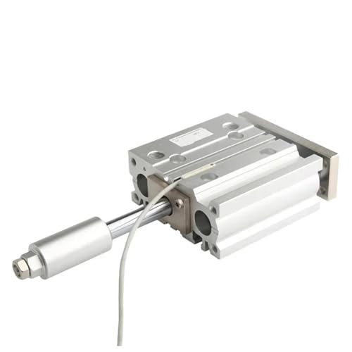 Guía compacta de tres ejes para cilindro neumático estable MGPM32 con carrera ajustable 6