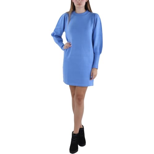 French Connection Women's Babysoft Balloon Sleeve Dress Casual, Ultramarine, L