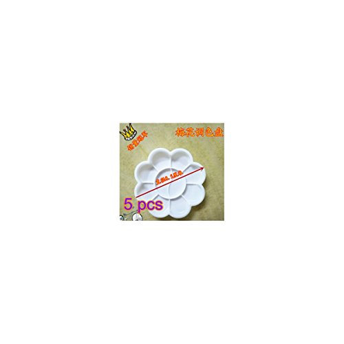 yssabout 10 rejilla de plástico de mezcla paleta Watercolor pintura bandeja blanco 5 *