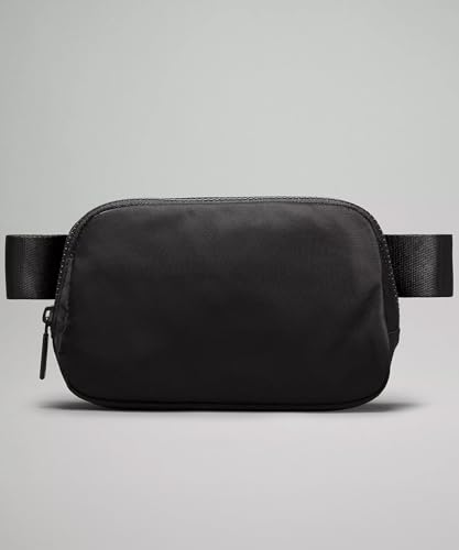 Image of Nollia Belt Bag with Adjustable Strap Waterproof Fanny Pack Everyday Workout Crossbody Sling Bag-Black