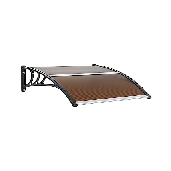   VEVOR-Window-Door-Awning-Canopy-40-x-40-UPF-50-Polycarbonate-Entry-Door-Outdoor-Window-Awning-Exterior-Front-Door-Overhang-Awning-for-Sun-Shutter-UV-Rain-Snow-Protection-Hollow-Sheet