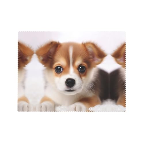 Nappe rectangulaire imprimé chien 137x183cm imperméable pour table - 8
