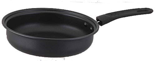 LOSANGE� Black Carbon Steel Tadka pan Set of-1(Non-Stick) Hard Anodized with high Quality Material