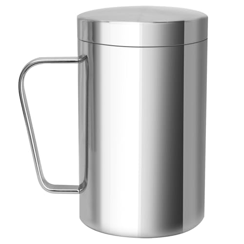 Taza de Acero Inoxidable 500ml con Tapa y Asa miniatura 1