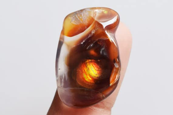 Agate de feu naturelle protectrice contre l'énergie négative