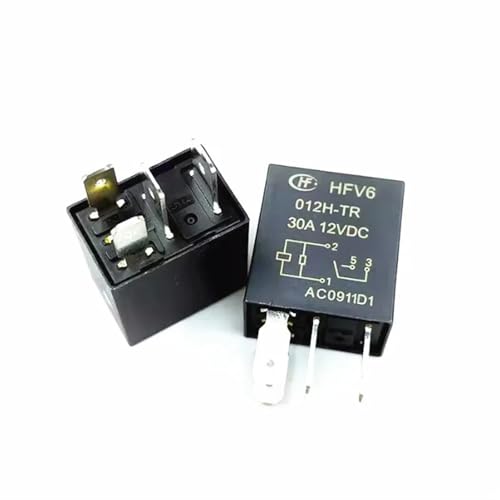 Relais HFV6 012H-TR 30A 12V DCV12 HFV6 012HTR 12VDC 4PIN pour commutation électronique auto lot de 10